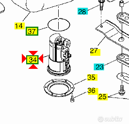 -Pompa carburante Yamaha WR125 22B139070000