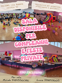 SALA COMPLEANNI E FESTE a Foligno -uso esclusivo-