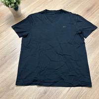 T-shirt Kappa nera banda logo L