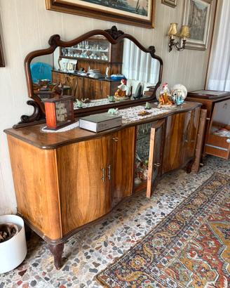 Credenza Vintage Anni 40/50 con Specchiera