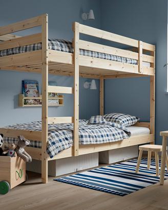 Letto a castello in legno trasformabile in 2 letti
