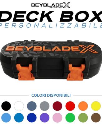 Deck Box Capsule Beyblade X Personalizzabile