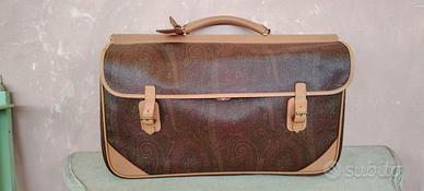 Etro borsa da viaggio in pelle  