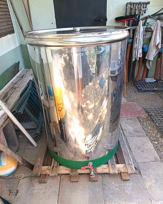 serbatoio olio 400 LT acciaio inox