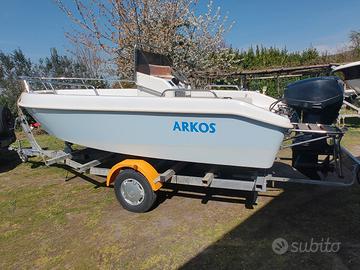 barca arkos 507 motore e carrello 