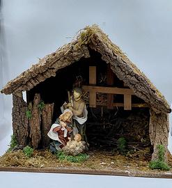 Presepe artigianale in Legno altezza 50cm
