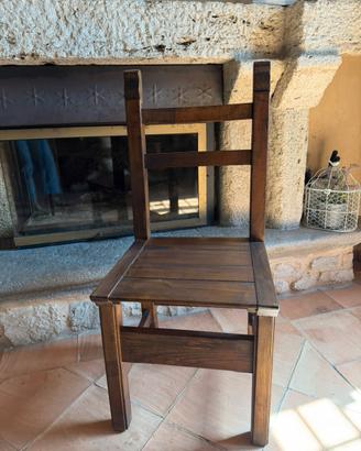 Sedie legno masello