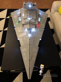 Lego Imperial Star Destroyer #75252 illuminato LED