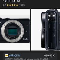 Canon EOS m 100 come nuova