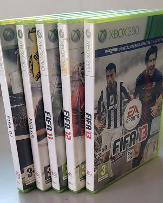 giochi xbox Fifa lotto da 5 pz.