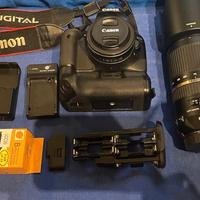 Canon Eos 550d + 3 obiettivi