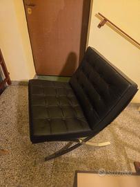 Poltrona in vera pelle 