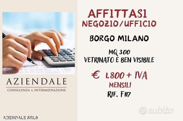 Immobile commerciale ufficio/negozio borgo milano