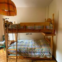 Letto  a castello in legno