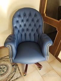 Poltrona Pelle Alzabile Reclinabile Girevole