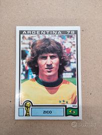 PANINI Argentina '78 #254 Zico- ROOKIE