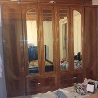 armadio 6 ante specchiato