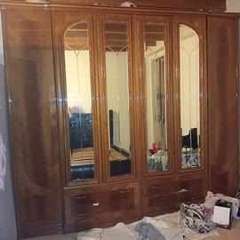 armadio 6 ante specchiato