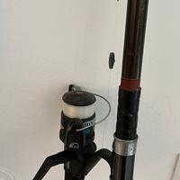 Canna 3m con galleggiante, piombi e mulinello