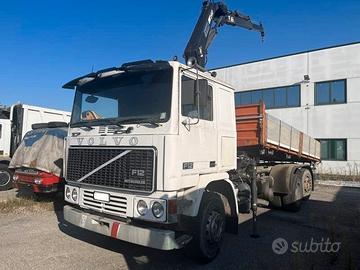 VOLVO F12 6X2 GRU HAIB 140 E CASSONE RIBALTABILE T