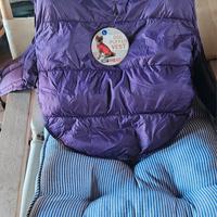 Piumino per cani viola