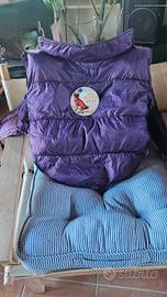 Piumino per cani viola