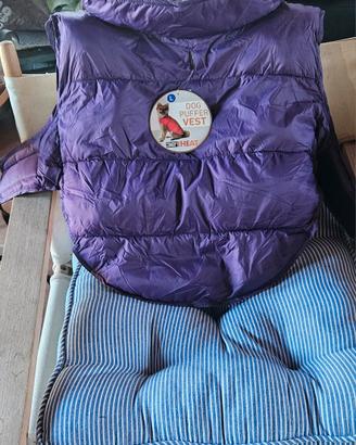 Piumino per cani viola