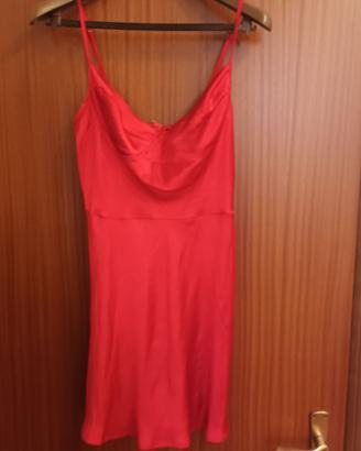 Lebby Dress In Satin Red Motel Rocks (MR45)