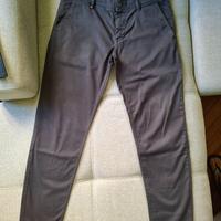 Pantaloni Chino Uomo Boss Grigi Originali