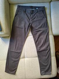 Pantaloni Chino Uomo Boss Grigi Originali