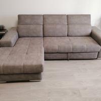 Divano letto angolare con penisola sinistra