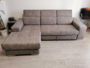 Divano letto angolare con penisola sinistra