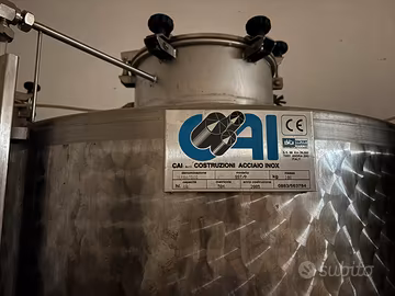 Serbatoio inox 10 hl