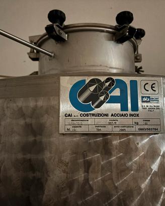 Serbatoio inox 10 hl