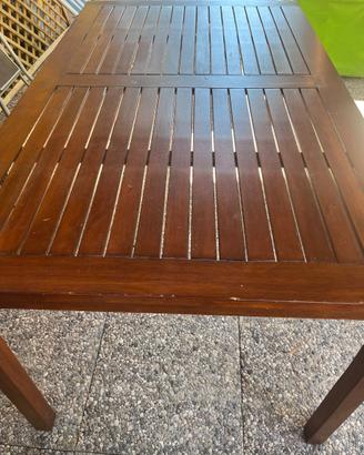 Tavolo 150x90 più  4 sedie pieghevoli