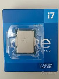  CPU Intel I7-12700K