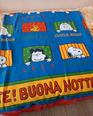 copriletto Snoopy in cotone letto singolo 
