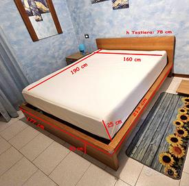 Letto Matrimoniale, Rete, Doghe, Materasso