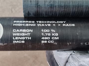 albero windsurf North Sails 490cm Platinum 100% ca