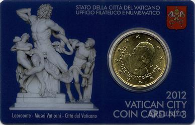 VATICANO 2012 COIN CARD 50 cent. n°3