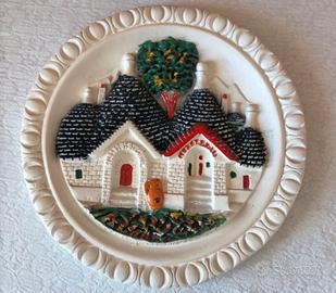Piatto decorativo alberobello