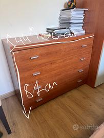 Cassettiera per camera da letti