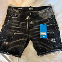 Short Jeans Denim Black TG. 54