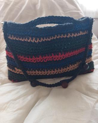 borsa in cordonetto  uncinetto 