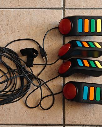 Buzz! PS2 – 4 Buzzer + 4 Giochi Originali