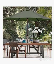 2 ombrelloni da giardino reclinabili 