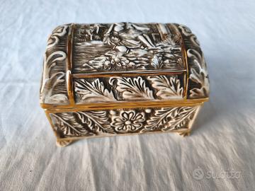Portagioie vintage ceramica Capodimonte