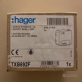 Hager TXB692F modulo attuatore Knx 2 out 6A +  2 i