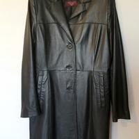 Giacca 3/4 donna, nappa, nera, tg 42