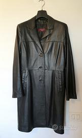 Giacca 3/4 donna, nappa, nera, tg 42